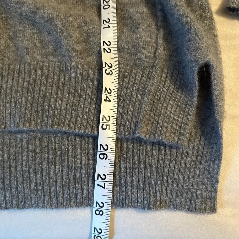 Max Studio Womens Sm Heather Gray 2 Ply Cashmere Dolman Sleeve Crew Neck Sweater - Picture 7 of 7
